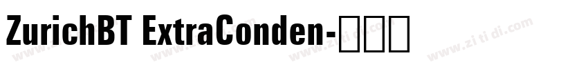 ZurichBT ExtraConden字体转换